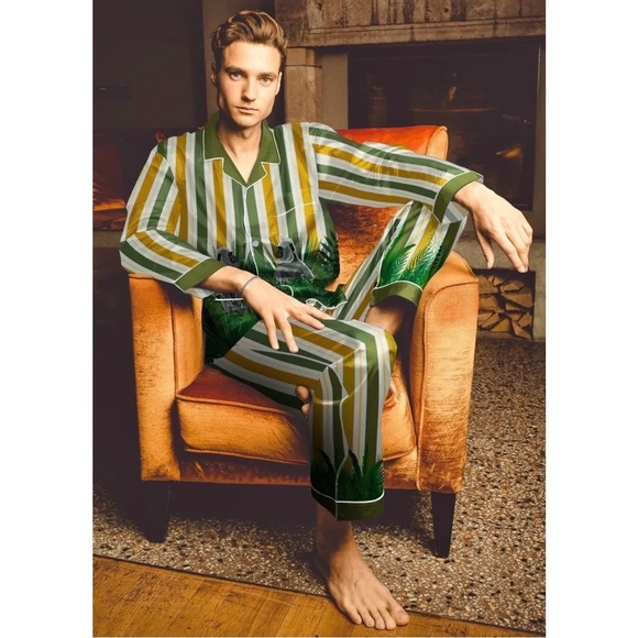 AVERIE Jett Men’s Loungewear Long 2-Piece Set - Picture 1 of 4